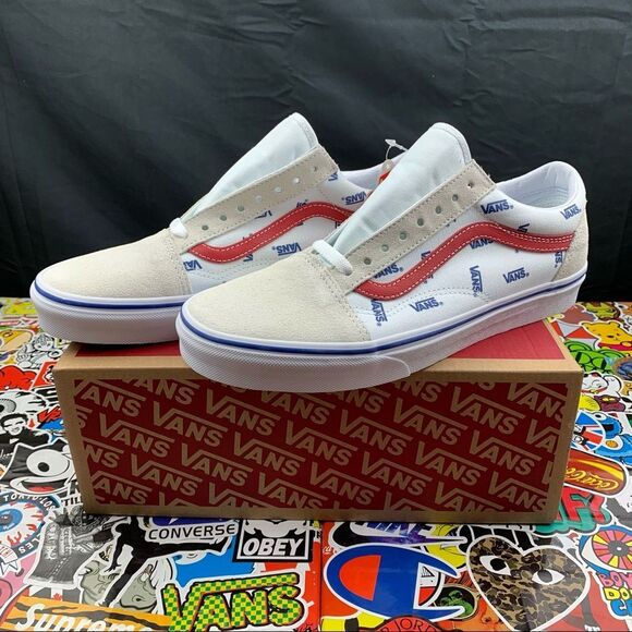 Vans Old Skool Logo Sued Women’s Various Sizes - Picture 1 of 9